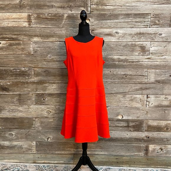 🔥Tommy Hilfiger Orange Red Sheath Dress🔥 - Picture 1 of 7